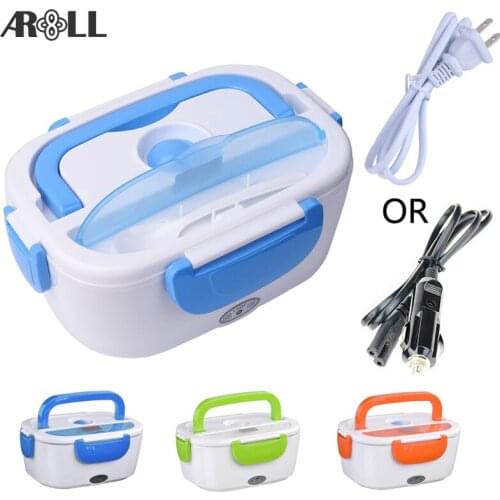 Portable Electric Lunch Box for Car 12V 110V 220V Electric Lunchbox Heated Container For Food Warmer Heating Keeping