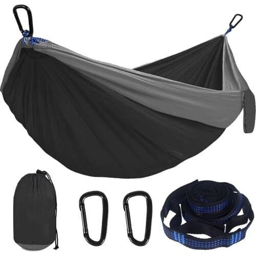 Practical Camping Hammock Double Single Lightweight Hammock with Hanging Ropes for Backpacking Hiking Travel Beach Garden