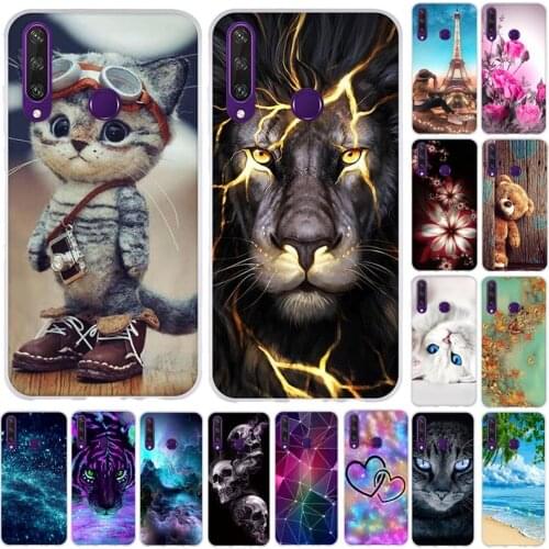 A Silicone Coque For Huawei Y6P Case Soft TPU Fundas Phone Cases For Huawei Y6p Case Back Cover Shell Bumper Protective