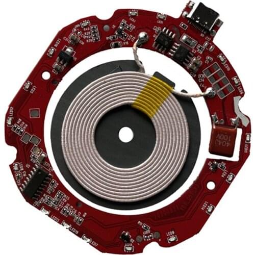 Taidacent Type C Car Mobile Phone Magnetic Qi Fast Wireless Charger / Charging/ Charge Transmitter PCB Module 15W 10W 7.5W 5V 2A