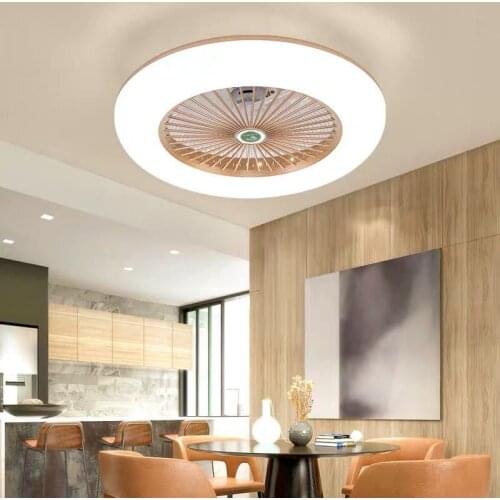 2021 ultra thin fan lamp invisible ceiling fan lamp dining room fan lamp bedroom lamp modern office household ceiling lamp