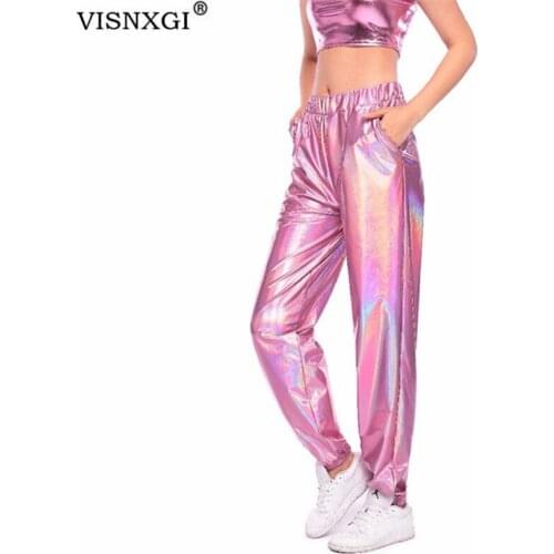 Женские брюки широкие VISNXGI China At AliExpress