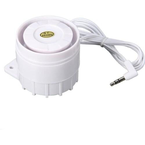 Security 433MHz External Speakers Wired Alert Siren Kits 3.5mm 15W 12DC for Smart Home Security Alarm System