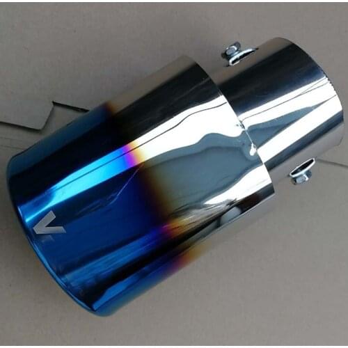 VESTA Exhaust Pipe Chrome Bake Blue Car Rear Exhaust Pipe Tail Muffler For LADA Vesta 2015-2018