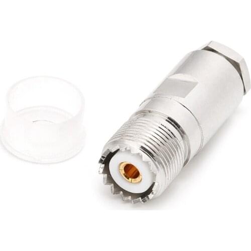 UHF SO239 PL259 Socket Female PLug Clamp For RG8 RG165 RG213 LMR400 Connector