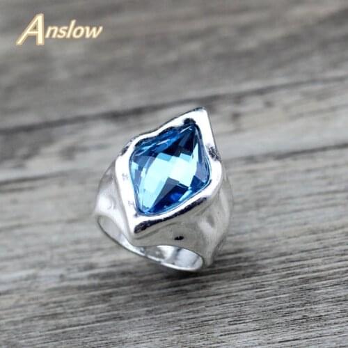 Anslow Wholesale Vintage Classic Retro Ring For Women Party Exaggerated Finger Wedding Rings Female Best Friend Mother LOW0040AR