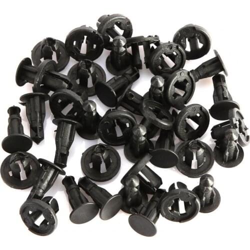 20Pcs Trim Retainer Clip Anti-rust Black Push Pin Fender Bumper for General Motors Accessories