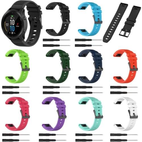 22mm Replacement Silicone Texture Wrist Strap Band For Garmin MARQ series/Fenix 5 Plus/Forerunner945,935 Universal Band Bracelet