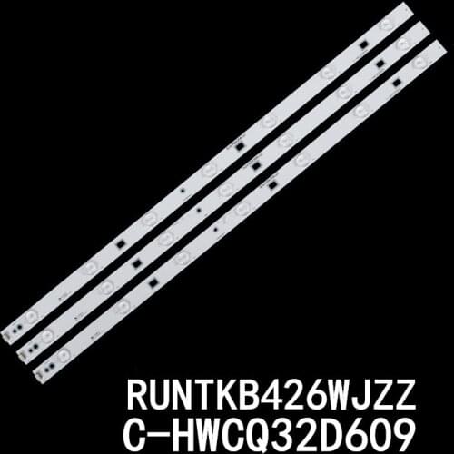 3pcs/kit LED Backlight strip 7lamps C-HWCQ32D609 RUNTKB426WJZZ LCD-32F360A LCD-32M3A LCD-32MS30A LCD-32DS15A screen TA523-0