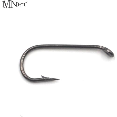 MNFT 300PCS 6# 2X Wet Flies Fly Hook Sets Fishhooks Fly Tying Hook Black Nickle Forged Fly Hook