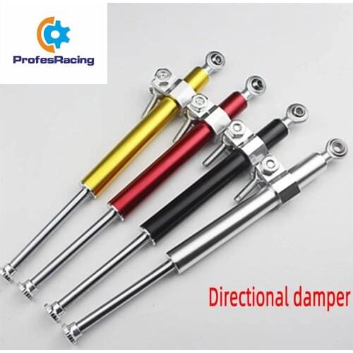 4Colors Universal Motorbike Shock Absorber Direction Damper Accessories 330mm Aluminum Motorcycle Steering Damper ForkStabilizer