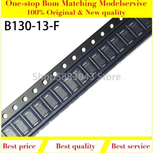 50pieces) New original B130-13-F B130 SMA(DO-214AC) 30V 1A DIODE SCHOTTKY