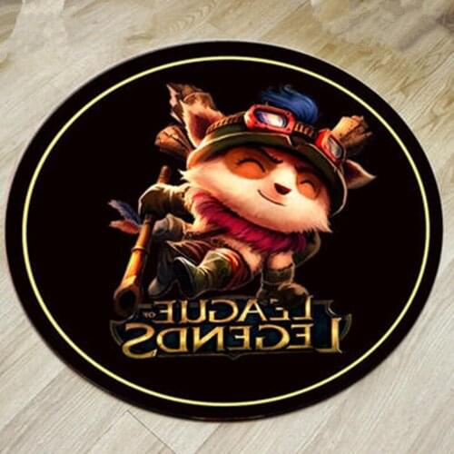 Anime Game Temo SuperHero Doormat Floor Mat Round Carpet Rug Home Carpet Hotel Living Room Floor Mats Anti Slip