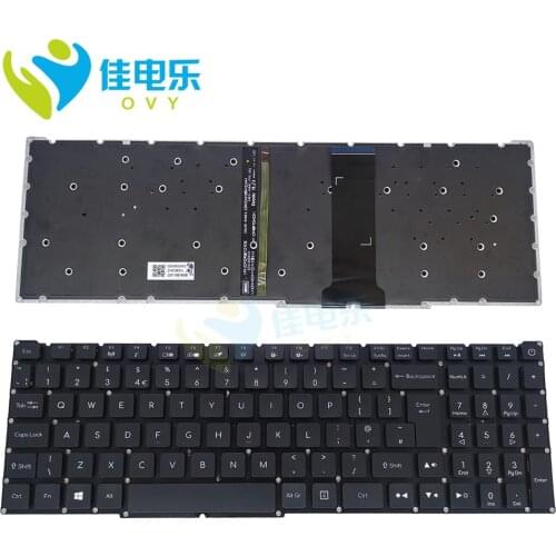 UK GB British backlit keyboard For Acer Nitro 5 AN515-54 AN515-43 AN517-51 AN715-51 gaming notebook keyboards New 102-018K3LHA12