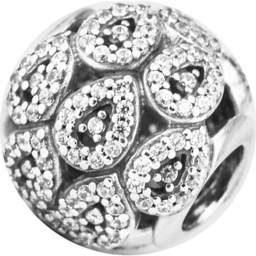 Beads for Jewelry Making DIY Sterling-Silver-Jewelry Cascading Glamour Bead Charms Silver 925 Berloque Perles Charm