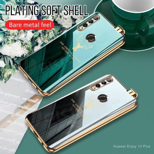 For Honor 9X case GKK Pattern Plating TPU For Huawei P Smart Z 2019 Y9 Prime Nova 5T 2019 Honor 9X 20 Case Anti-knock Cover