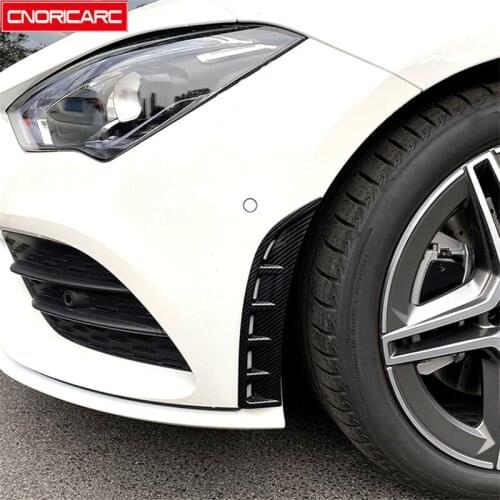 Wheel Eyebrow Decorative Stickers Shark Cheek Vents Front Bumper Intake Gag Trim For Mercedes Benz CLA C118 CLA200/220 2020