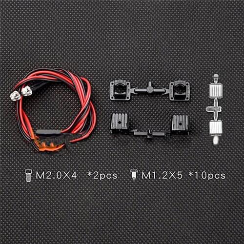 For 1/10 SCX10 III Climbing RC Car Square Spotlight Lamp Light Upgrade Parts