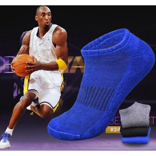 Men Professional Solid Cotton High Elastic Sports Socks Basketball Football Socks Outdoor Running Breathable Compression Sock