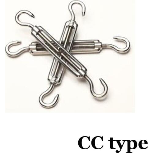 Stainless Steel Flower Basket Bolt Hook 1Pc CC Type And Eye Tensioner Rope Tightener Rigging Screw Buckle