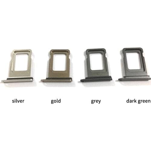 Sim Tray Holder For Apple IPhone 11 Pro / 11 Pro Max SIM Card Tray Slot Holder Adapter Socket Repair Parts