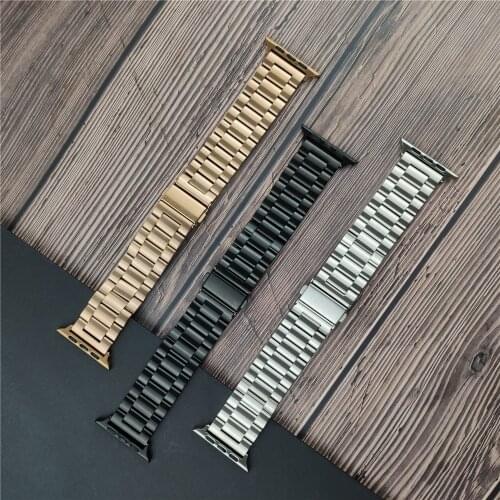 Metal Strap for Apple Watch 6 SE Band Series 5 4 40mm 44mm Business Stainless Steel Wristband iwatch SE 6 3 38MM 42MM Bracelet