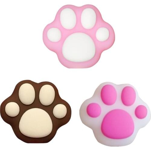 Cute Cat Paws Cable Winder Protector Kawaii Desktop Pink Desktop Wire USB Cable Charging Cable Cord Protective Cover for iPhone