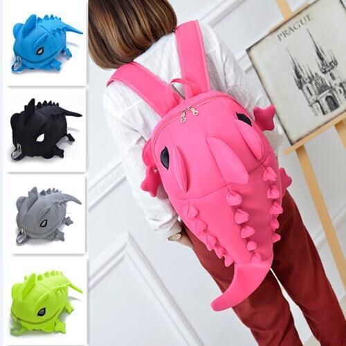 Fashion casual monster modeling dinosaur nylon mesh backpack shoulder school bag boys and girls gifts 5 colors gifts for him