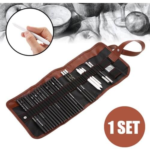 Professional Sketching Drawing Art Pencil Kit 18PCS Sketch Pencils +Charcoal Pencil Eraser Artist Craft Drawing Sketching Tool