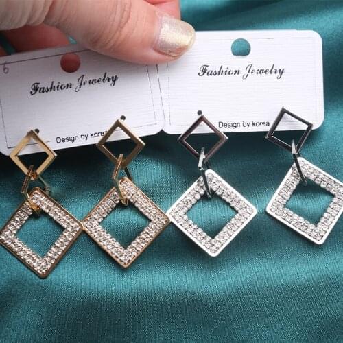 Unusual Earring 2021 Trend Long Hanging Goth Piercing Stainless Steel Vintage Geometric Earrings For Women Jewelry Pendants Big