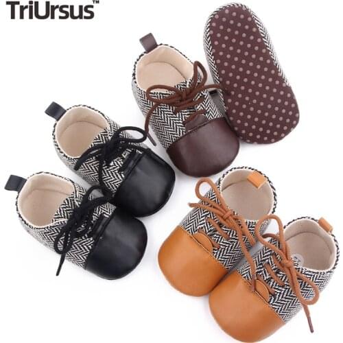 New Baby Girl Shoes Boys British Style Lace-up Soft Bottom Non-slip Casual Shoes for Toddlers Babies 2021 Newborn Baby Sneakers