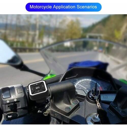 New Multi-function Wireless Bluetooth Media Button Car Motorcycle Bike Steering Wheel MP3 Music Play Steering Wheel Controller