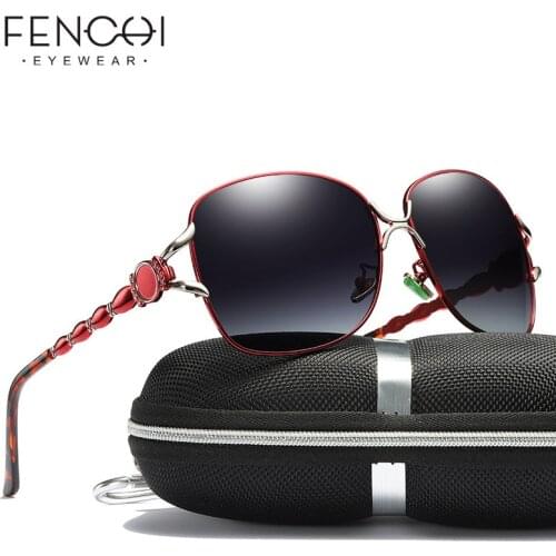 FENCHI Polarized Womens Sunglasses 2020 Alloy UV400 High Quality Retro Sun Glasses Driving Eyewear For Men/Women