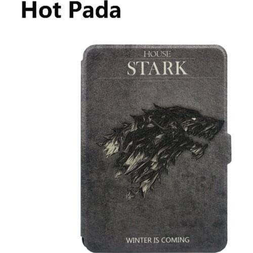 Hot Pada Smart case for Amazon kindle paperwhite case 1 2 3 6'' ereader slim folio cover sleep function+screen protector