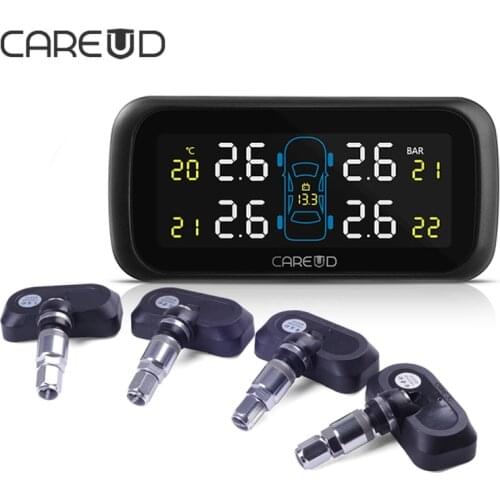 CAREUD U903 TPMS Universal Car Tyre Pressure Monitor 4PCS Internal Sensors Wireless Tyre Pressure Monitoring Internal System