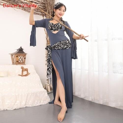 Belly Dance Robe Modal Dress Performance Clothes Female Temperament Long Skirt Profession Competition Practice Clothing