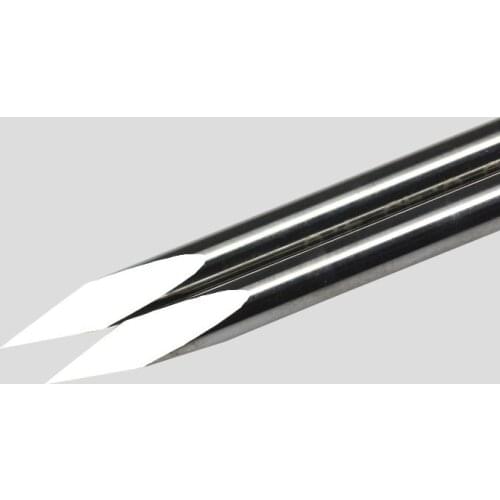 1pc 3.175mm SHK 3 Edge CNC Router Bits Pypamid tools Carbide Woodworking 3 face Tools 6 mm SHK Stone Carving Bits