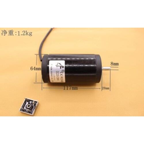 220V 200W 4900rpm Silent Double Ball Bearing Motor Spindle Lathe High Power Motor of Fozhu Machine