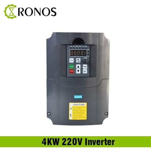220V 4KW Single Phase input and 3 Phase Output Frequency Converter / Adjustable Speed Drive / Frequency Inverter / VFD