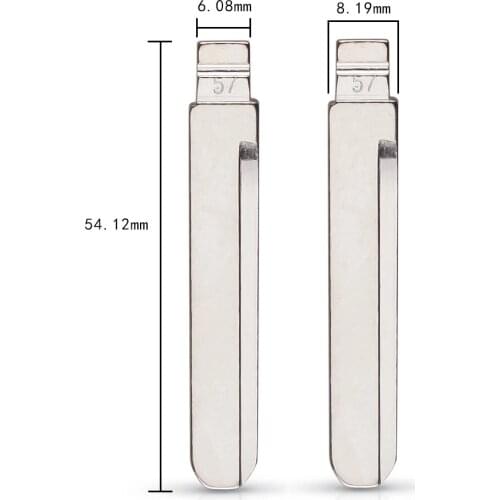 #57 Metal Car Key Blade for KD VVDI JMD Remote key For BYD F3 Left