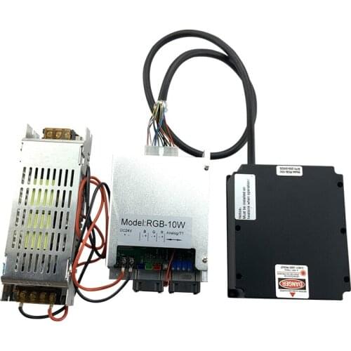 7W RGB Pure Diode Laser Module With PSU