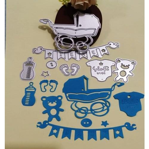 Baby products set Metal Cutting Dies for DIY Scrapbooking Album Paper Cards Decorative Crafts Embossing Die Cuts