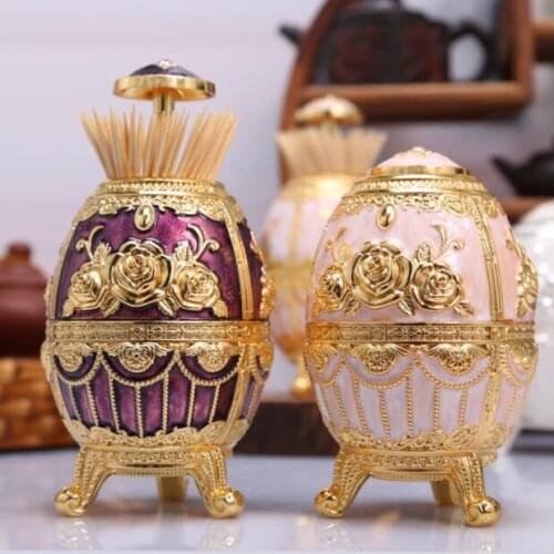 European metal toothpick box tandenstoker houder toothpick dispenser toothpicker containerstash can for toothpikcers YQT060