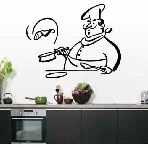 Kitchen Restaurant Wall Sticker Dinning Room Decoration Canteen Decal Quote Appetit Vinyl Decals Spoon Tableware Stickers