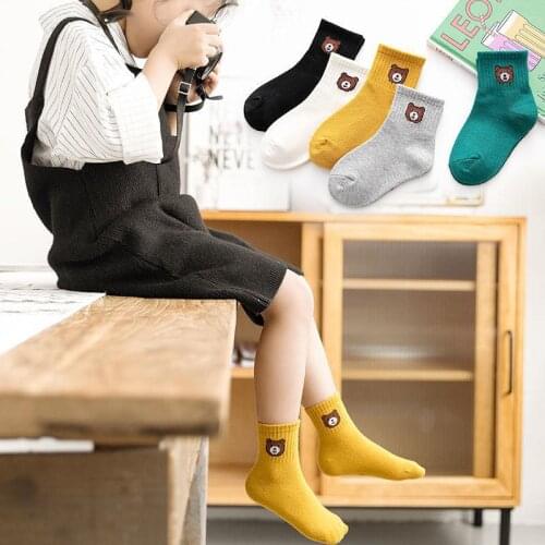5 pairs Childrens Socks Autumn Summer Breathable Sweat-Absorbent 1-12 Years Old Boy and Girl Baby Sports Socks For Newborn Baby