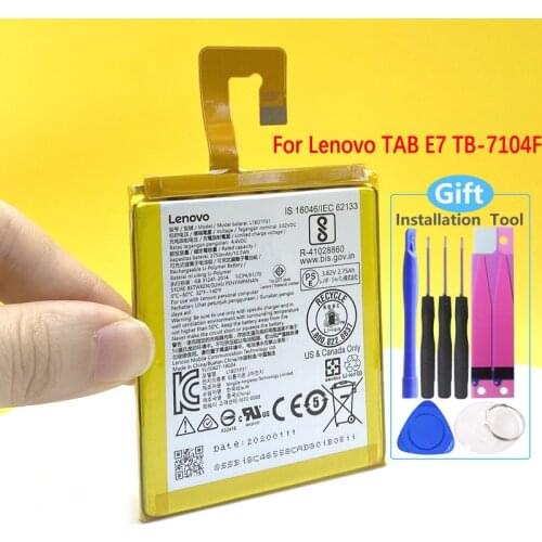 New Original Battery For Lenovo TAB E7 TB-7104F L18D1P31 2750mAh Phone In Stock