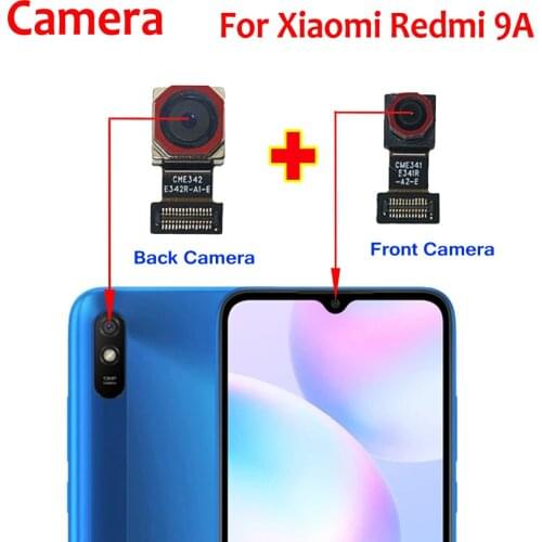 100% Original Working Front Small Facing Big Main Rear Back Camera Flex Cable For Xiaomi Redmi 9A Phone replacement