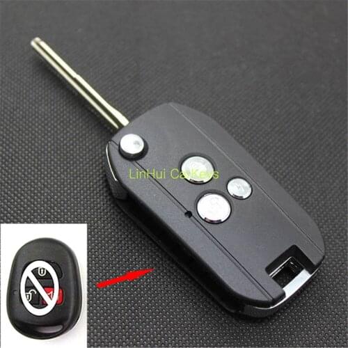 PINECONE for HYUNDAI COUPE 3 Buttons Uncut Brass Blade Modified Remote Blank ABS Key Shell 1 PC
