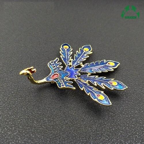 Phoenix Embellishments with back holes 10pcs big vintage Enamel Buttons flat back Embellishment for wedding Jewelry decoration