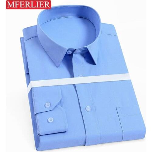 Winter autumn men shirt 5XL 6XL 7XL 8XL 9XL 10XL Bust 165cm long sleeve Plus size casual shirts 7 colors